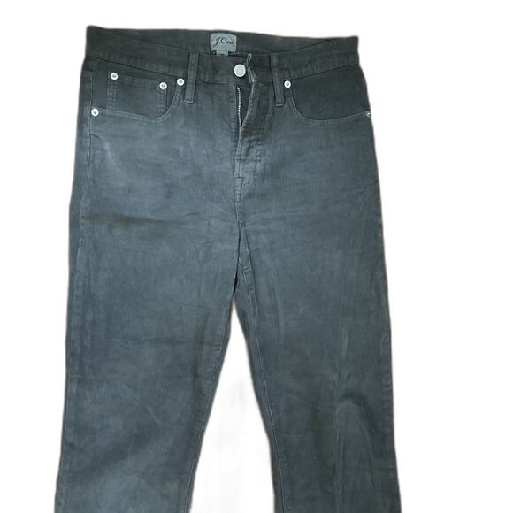 J. Crew Wome's Vintage Slim Straight Corduroy pants size 28 Gray - Picture 12 of 13